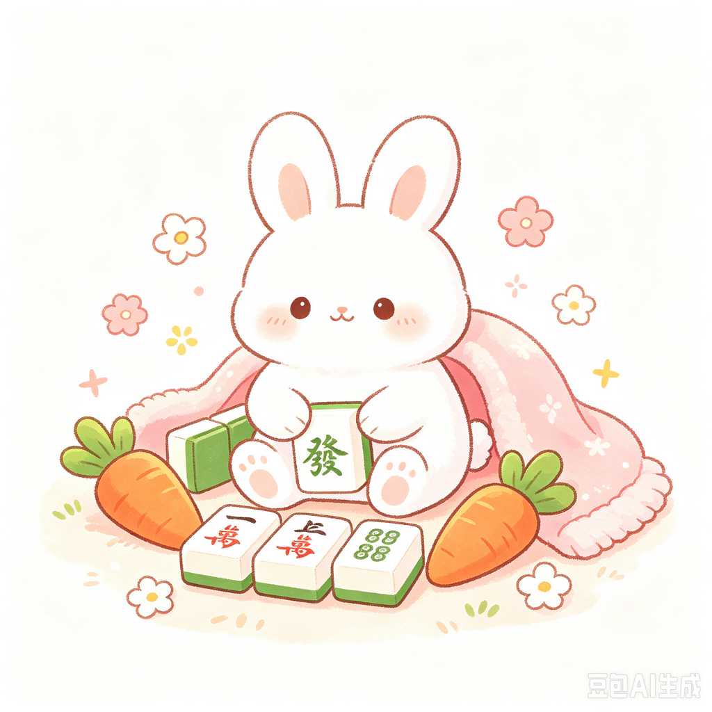 stylish text mahjong set