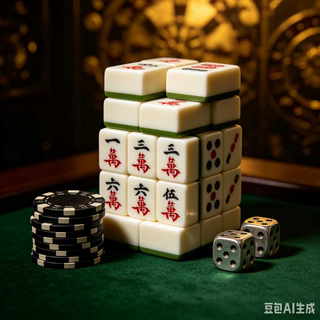 decorative text mahjong set